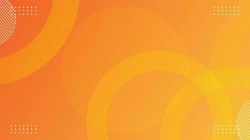 Abstract Orange background with Circular Shapes vector