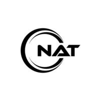 nat logo diseño, inspiración para un único identidad. moderno elegancia y creativo diseño. filigrana tu éxito con el sorprendentes esta logo. vector