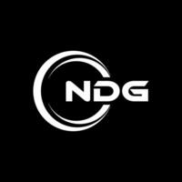 ndg logo diseño, inspiración para un único identidad. moderno elegancia y creativo diseño. filigrana tu éxito con el sorprendentes esta logo. vector