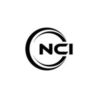 NCI Logo Design, Inspiration for a Unique Identity. Modern Elegance and Creative Design. Watermark Your Success with the Striking this Logo. vector