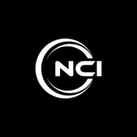 NCI Logo Design, Inspiration for a Unique Identity. Modern Elegance and Creative Design. Watermark Your Success with the Striking this Logo. vector