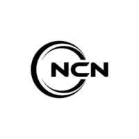 NCN Logo Design, Inspiration for a Unique Identity. Modern Elegance and Creative Design. Watermark Your Success with the Striking this Logo. vector