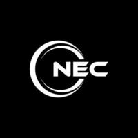 NEC Logo Design, Inspiration for a Unique Identity. Modern Elegance and Creative Design. Watermark Your Success with the Striking this Logo. vector