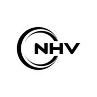 nhv logo diseño, inspiración para un único identidad. moderno elegancia y creativo diseño. filigrana tu éxito con el sorprendentes esta logo. vector