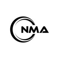 NMA Logo Design, Inspiration for a Unique Identity. Modern Elegance and Creative Design. Watermark Your Success with the Striking this Logo. vector