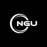 NGU Logo Design, Inspiration for a Unique Identity. Modern Elegance and Creative Design. Watermark Your Success with the Striking this Logo. vector