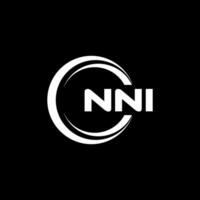 NNI Logo Design, Inspiration for a Unique Identity. Modern Elegance and Creative Design. Watermark Your Success with the Striking this Logo. vector