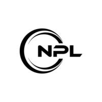 npl logo diseño, inspiración para un único identidad. moderno elegancia y creativo diseño. filigrana tu éxito con el sorprendentes esta logo. vector