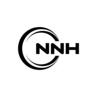 nnh logo diseño, inspiración para un único identidad. moderno elegancia y creativo diseño. filigrana tu éxito con el sorprendentes esta logo. vector