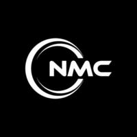 nmc logo diseño, inspiración para un único identidad. moderno elegancia y creativo diseño. filigrana tu éxito con el sorprendentes esta logo. vector