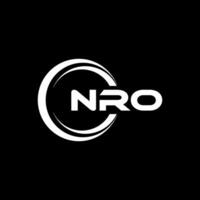 NRO Logo Design, Inspiration for a Unique Identity. Modern Elegance and Creative Design. Watermark Your Success with the Striking this Logo. vector