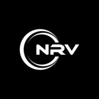 NRV Logo Design, Inspiration for a Unique Identity. Modern Elegance and Creative Design. Watermark Your Success with the Striking this Logo. vector