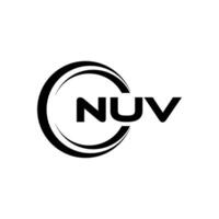 NUV Logo Design, Inspiration for a Unique Identity. Modern Elegance and Creative Design. Watermark Your Success with the Striking this Logo. vector