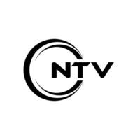 NTV Logo Design, Inspiration for a Unique Identity. Modern Elegance and Creative Design. Watermark Your Success with the Striking this Logo. vector