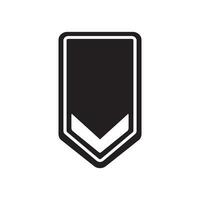 militar rango icono vector