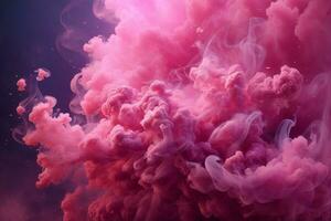 Pink Smoke Bomb Wallpaper, Smoke Bomb Background, Pink Smoke Bomb Effects Background, Smoke wallpapers, Colorful Smoke Background, Abstract Smoke Wallpapers, AI Generative photo