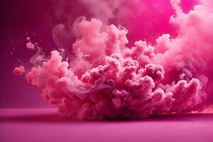 Pink Smoke Bomb Wallpaper, Smoke Bomb Background, Pink Smoke Bomb Effects Background, Smoke wallpapers, Colorful Smoke Background, Abstract Smoke Wallpapers, AI Generative photo