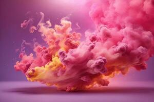 Pink Smoke Wallpaper, Smoke Background, Smoke Effects Background, Smoke wallpapers, Colorful Smoke Background, Abstract Smoke Wallpapers, AI Generative photo