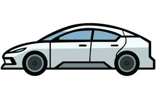 híbrido vehículo coche ilustración, eléctrico transporte ilustración colocar. vector