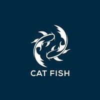 Catfish Logo design vector illustration