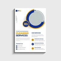 Cleaning Service Flyer Template Design vector