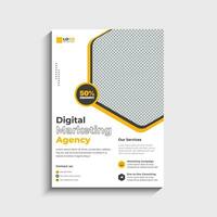 Digital Marketing Business Flyer Template Design vector
