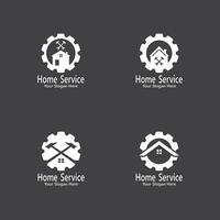 hogar Servicio construcción logo vector modelo