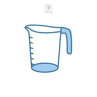 Measuring Cup icon symbol vector illustration isolated on white background