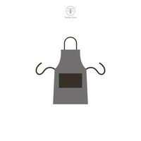 Apron icon symbol vector illustration isolated on white background