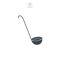 Ladle icon symbol vector illustration isolated on white background