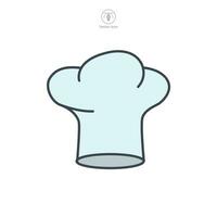 Chef Hat icon symbol vector illustration isolated on white background