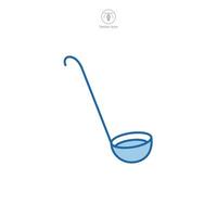 Ladle icon symbol vector illustration isolated on white background