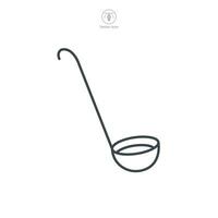 Ladle icon symbol vector illustration isolated on white background