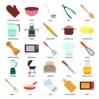 Cooking  icon set, Included icons as Knife, Bowl, Blender and more symbols collection, logo isolated vector illustration