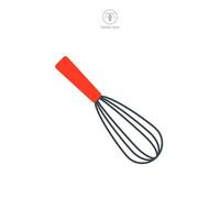 Whisk icon symbol vector illustration isolated on white background