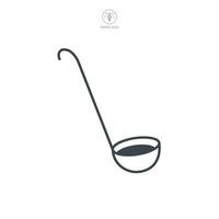 Ladle icon symbol vector illustration isolated on white background