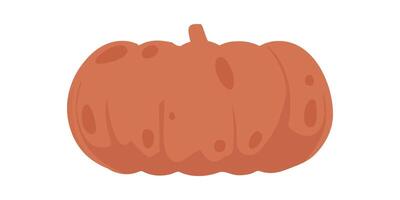 This large pumpkin can be used to make things look nice for the fall season and Halloween. Cartoon style, Vector Illustration