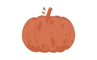 This large pumpkin can be used to make things look nice for the fall season and Halloween. Cartoon style, Vector Illustration