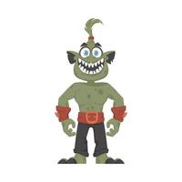 This animal is fun to watch and it does unexpected things. Cartoon style. vector