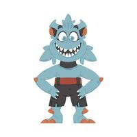 This is a cute and funny animal. Cartoon style. vector