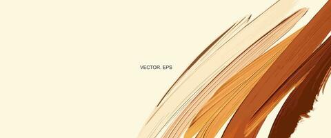 vector abstract background with brush strokes brown