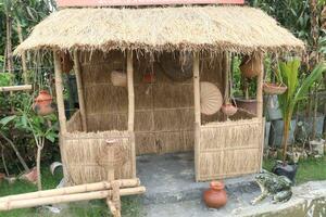 handcrafted bird nest on shop photo