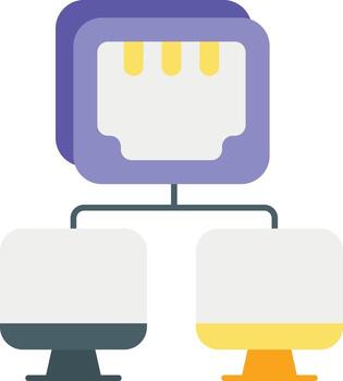 sistema Instalar en pc plano icono color diseño estilo vector