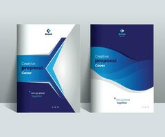 Corporate Business Proposal Cover Design Template adept for multipurpose Projects vector