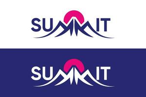 mínimo y profesional letra cumbre vector logo diseño