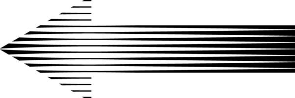 Set pointing arrows striped texture arrow path direction vector