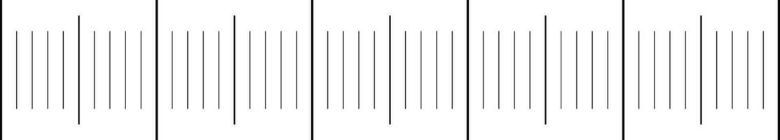 Seamless scale analog meter template scales millimeter inch ruler vector