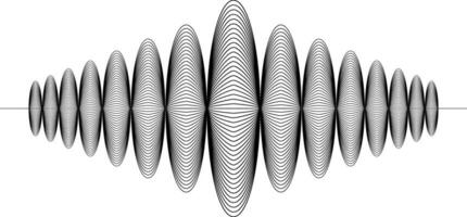 firmar audio digital registro, música radio sonido ola, sismología terremoto vector