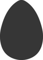 Egg shape template hand drawing Easter  shape bird egg reptiles vector