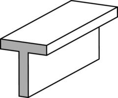 acero cecciones icono, perfiles platos tubos dimensiones, propiedades, técnico especificaciones vector